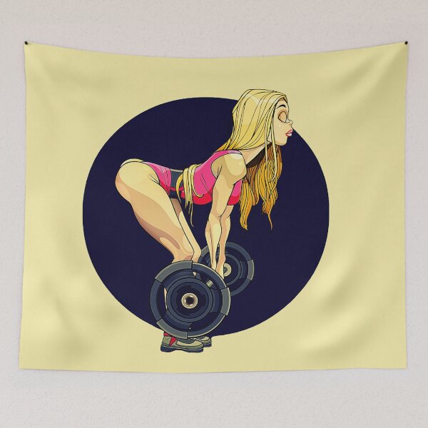 Item preview, Fit woman. Blonde deadlift female. Women are strong designed and sold by soniaaseguin.