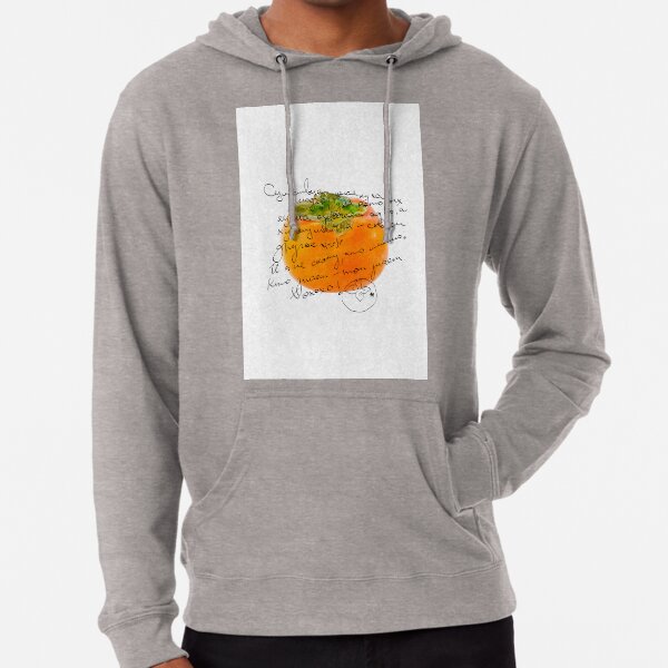 Orange sweatshirt with black writing best sale