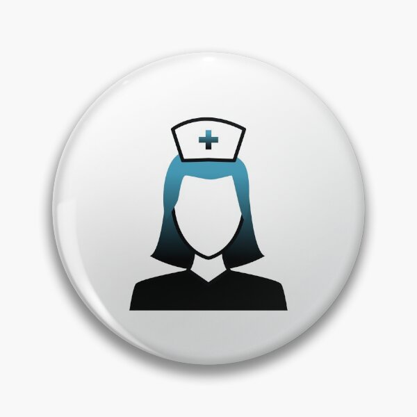 Item preview,  NURSE with cap in black and blue gradient designed and sold by Slaystyle.