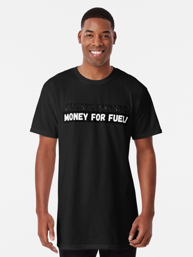 Please Donate Money for Fuel! (Large Print) Sticker for Sale by