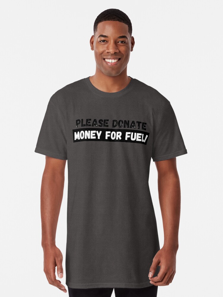 Please Donate Money for Fuel! (Large Print) Sticker for Sale by