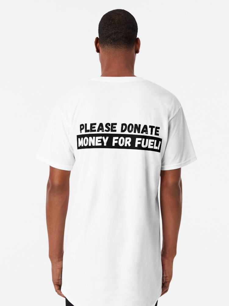 Please Donate Money for Fuel! (Large Print) Sticker for Sale by