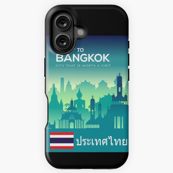Item preview, Bangkok Thailand travel poster designed and sold by Travellerz.