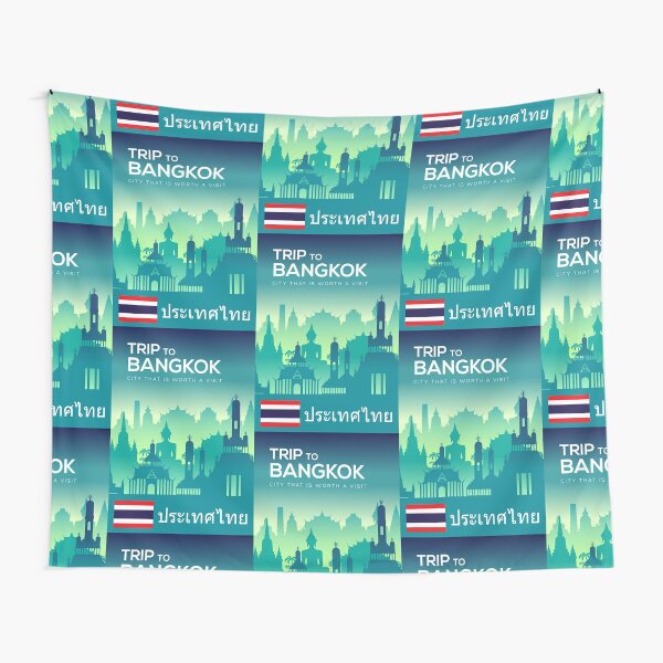 Item preview, Bangkok Thailand travel poster designed and sold by Travellerz.