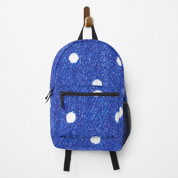 Item preview, Blue jeans with white dots print designed and sold by IONcreatION.