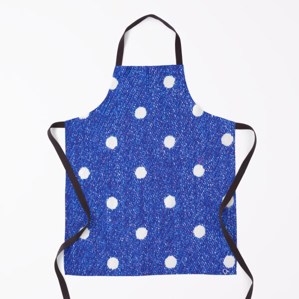 Item preview, Blue jeans with white dots print designed and sold by IONcreatION.
