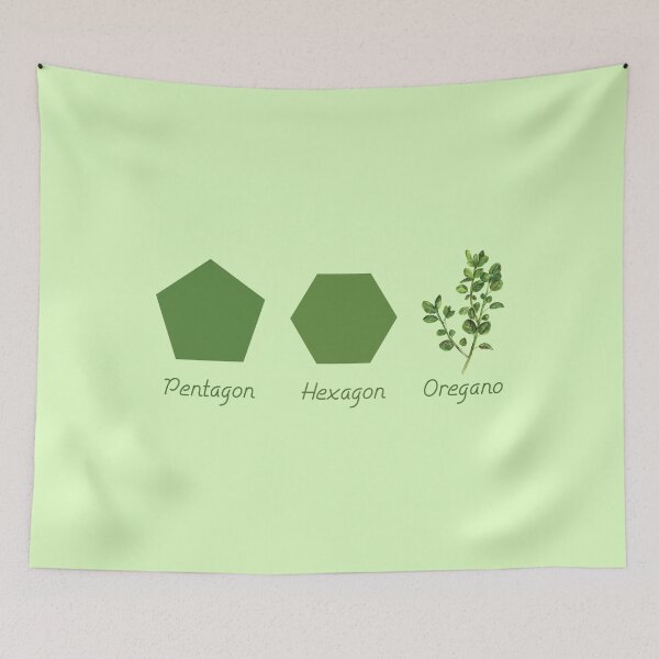Item preview, Pentagon Hexagon Oregano designed and sold by careerdesigns.