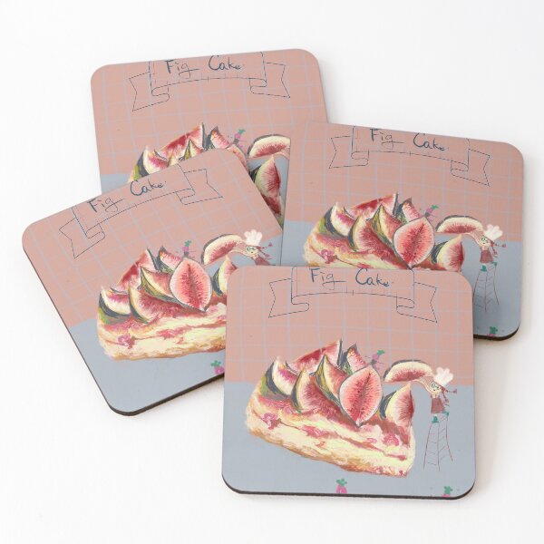Item preview, fig cake, fig cake illustration, poster, fig cake apron, bakery interior goods designed and sold by table77.