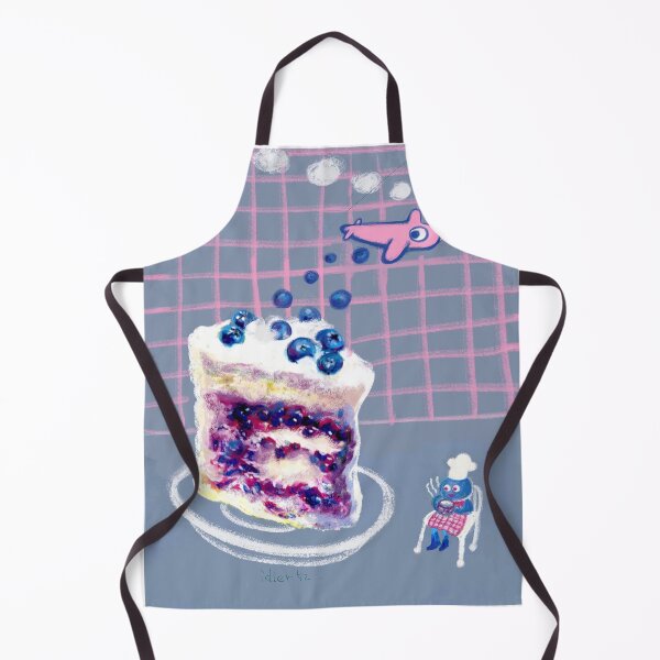 Item preview, Blueberry cake illustration, blueberry cake poster, cake shop interior goods, bakery interior goods, cake apron. Cake posters, cake watches. designed and sold by table77.