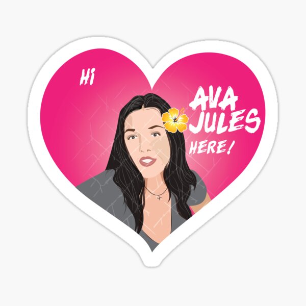 "HI AVA JULES HERE!" Sticker by sam0471 Redbubble