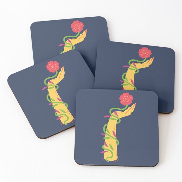 Item preview, Vivid Hand, Vivid Flower in Deep Navy  designed and sold by GUDIJA.