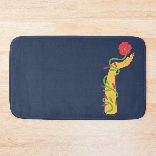 Item preview, Vivid Hand, Vivid Flower in Deep Navy  designed and sold by GUDIJA.