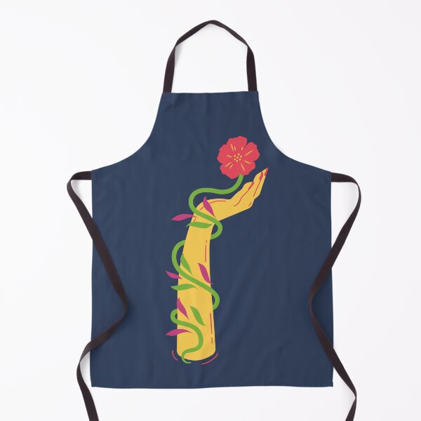 Item preview, Vivid Hand, Vivid Flower in Deep Navy designed and sold by GUDIJA.