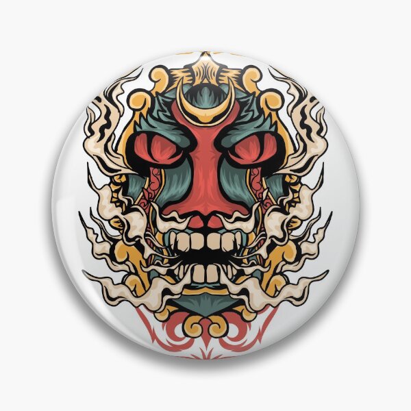 Item preview, Japanese Tattoo Art Eclipse Samurai Mask Harajuku designed and sold by screenworks.