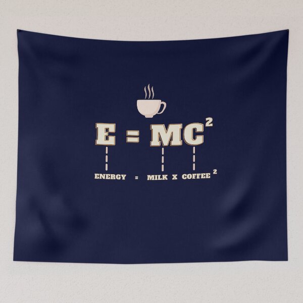 Item preview, Energy equals to milk times coffee square | Physics Coffee Meme designed and sold by OnigiriDoctor.