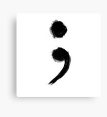 Semicolon Canvas Print