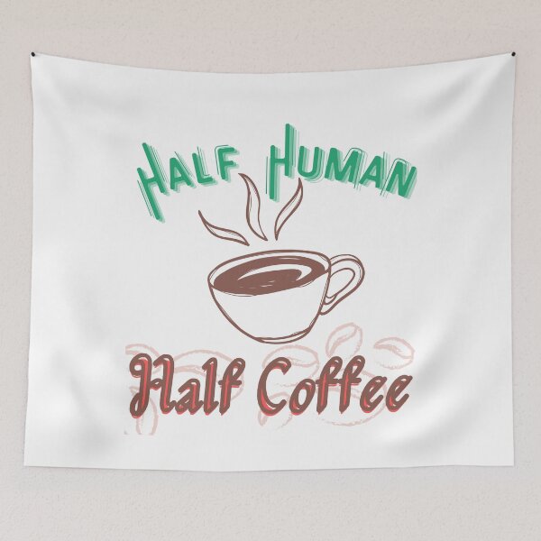 Item preview, Half Human Half Coffee designed and sold by Mariya Krashkova.