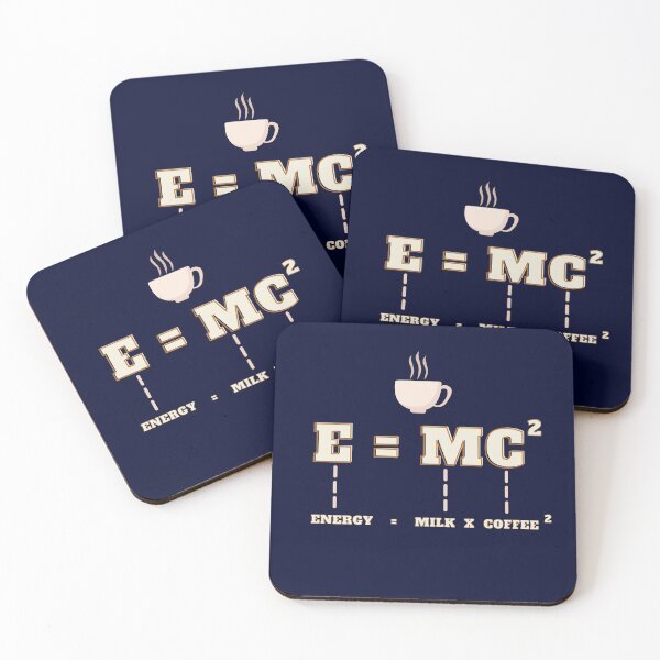 Item preview, Energy equals to milk times coffee square | Physics Coffee Meme designed and sold by OnigiriDoctor.