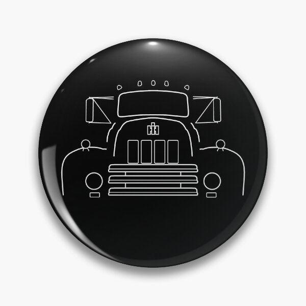 Item preview, International Harvester IH R-190 classic truck white outline graphic designed and sold by soitwouldseem.