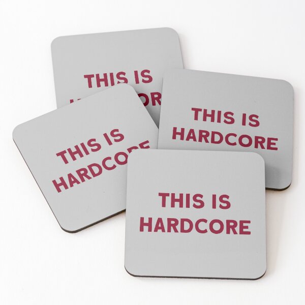 Item preview, This Is Hardcore, burgundy designed and sold by perezzzoso.