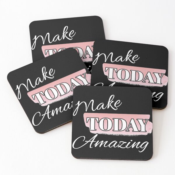 Item preview, Make Today Amazing- Pink On Black designed and sold by Designs By YL.