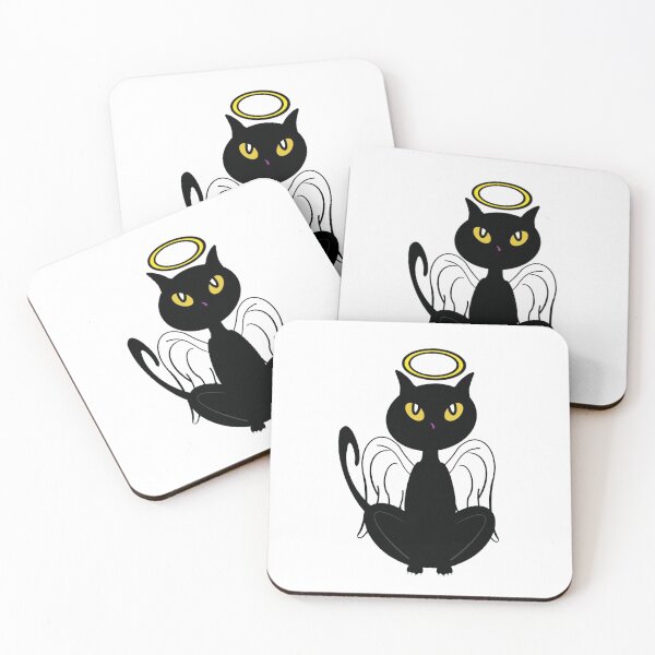 Item preview, Good Cat with Angel Wings and Halo designed and sold by BusyMonkeys.