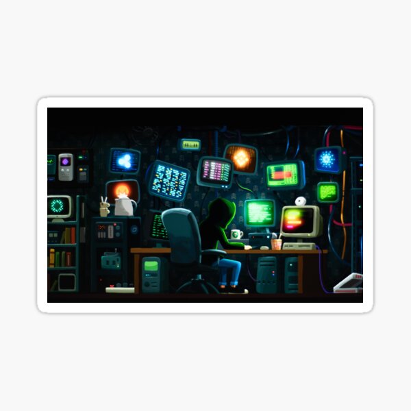 Hacker's Apartment Sticker
