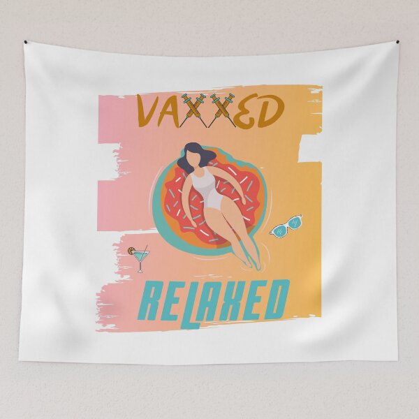 Item preview, vaxxed relaxed artwork designed and sold by saladiin.