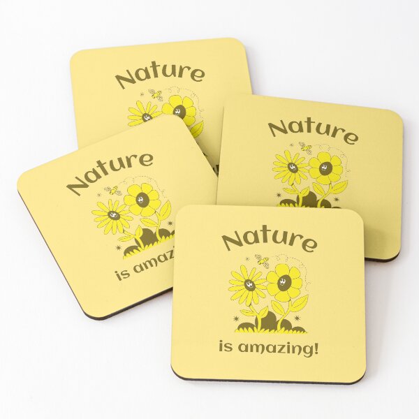 Item preview, Nature is amazing yellow and brown design designed and sold by NatureArtUK.