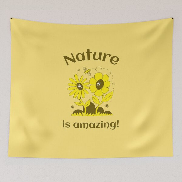 Item preview, Nature is amazing yellow and brown design designed and sold by NatureArtUK.