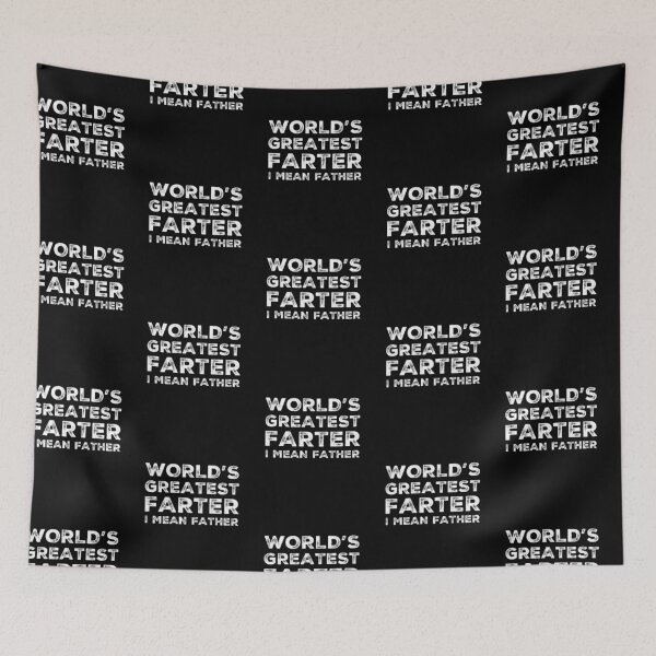 Item preview, Worlds greatest farter funny fathers day modern grunge white text designed and sold by ashdenent.