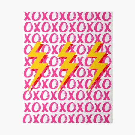 xoxo lightning bolts Art Board Print