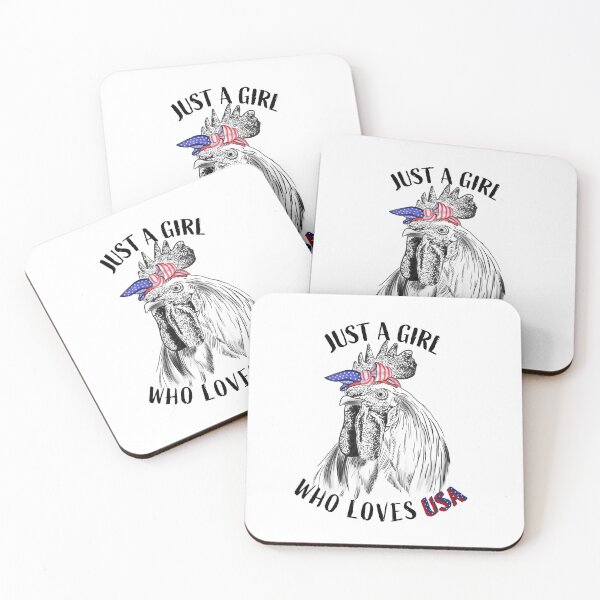 Item preview, Just A Girl Who Loves USA designed and sold by Dutlu.