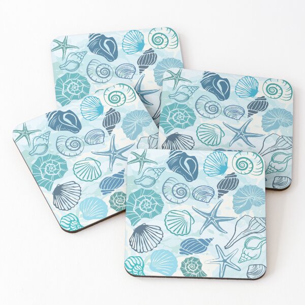 Item preview, Seashells And Blue Summer Waves designed and sold by danikaVT.