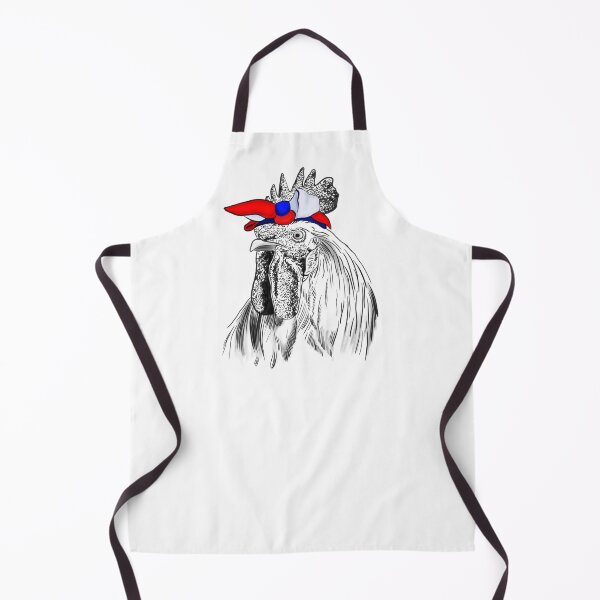 Item preview, Rooster With France Flag Bandage designed and sold by Dutlu.