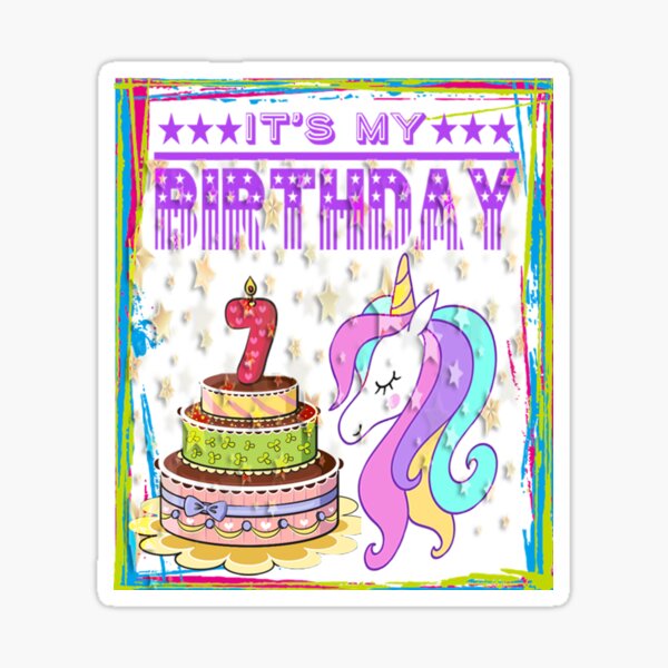 Produits Sur Le Theme Anniversaire Fille De 7 Ans Redbubble