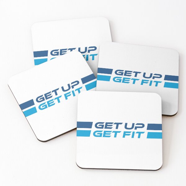 Item preview, GET UP GET FIT (Blue) designed and sold by STUDIO-72.