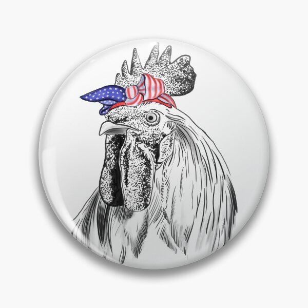 Item preview, Rooster With USA Flag Bandage designed and sold by Dutlu.