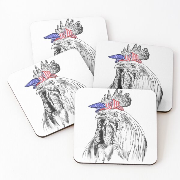 Item preview, Rooster With USA Flag Bandage designed and sold by Dutlu.