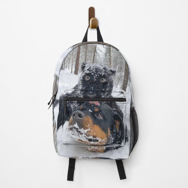 Item preview, Black panther and Rottweiler in the snow designed and sold by Emil1993.