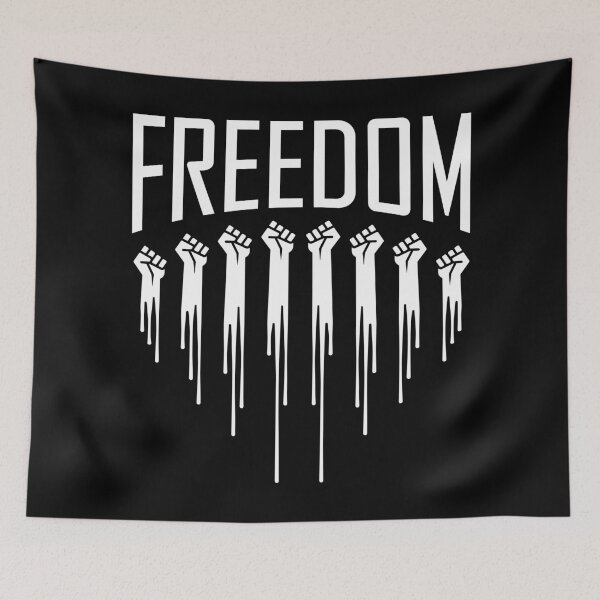 Item preview, Freedom (Black BG) designed and sold by ClaudiaGrosso.