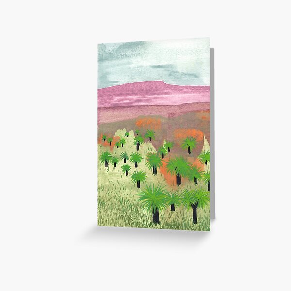 Item preview, Australian landscape with grass trees designed and sold by Paper Den.