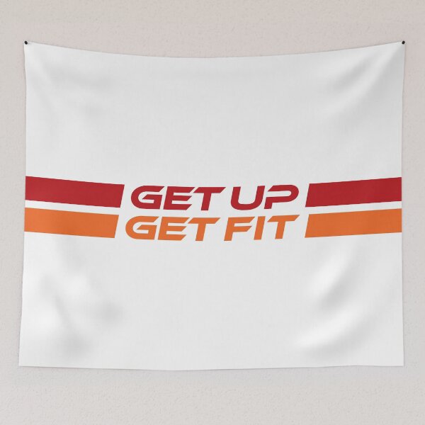 Item preview, GET UP GET FIT (Red) designed and sold by STUDIO-72.