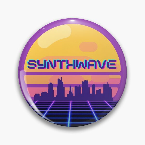 Item preview, Synthwave City Sunset Vintage Look designed and sold by EBM-Gear.