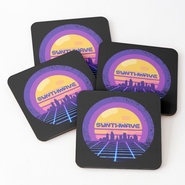 Item preview, Synthwave City Sunset Vintage Look designed and sold by EBM-Gear.