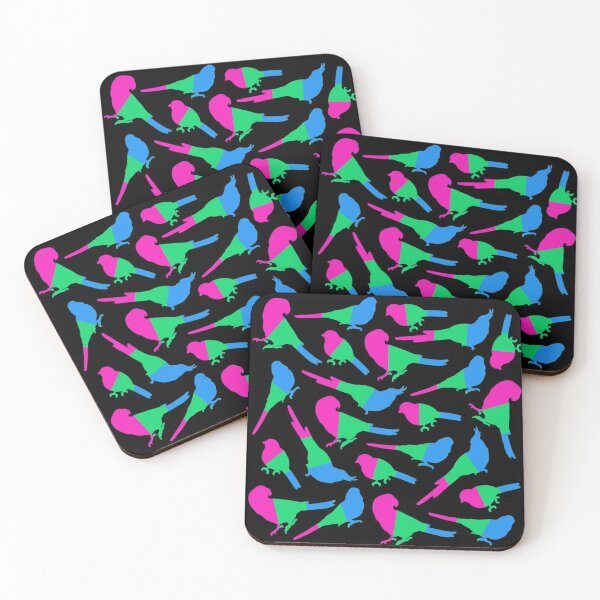 Item preview, Polysexual Bird Silhouette Pattern  designed and sold by AdoraBirdArt.