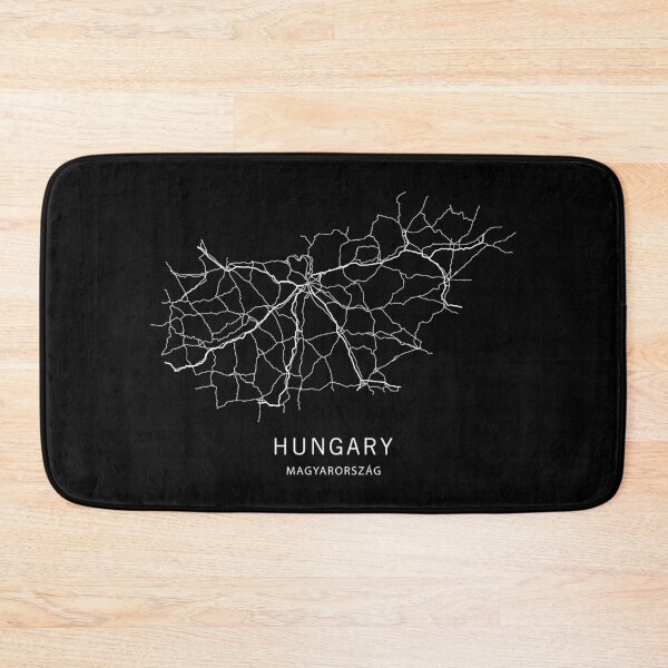 Item preview, Hungary Road Map  designed and sold by clarkstpress.
