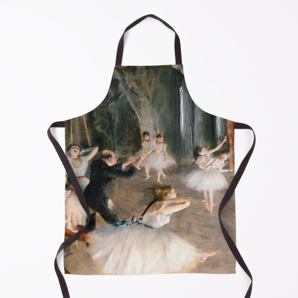 Item preview, Ballet Class - The Rehearsal Onstage painting by Edgar Degas designed and sold by nextstepdesigns.