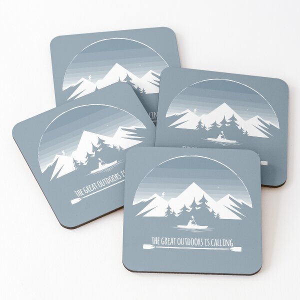 Item preview, The Great Outdoors Is Calling - WO GreyBlue 06 designed and sold by serenaking.