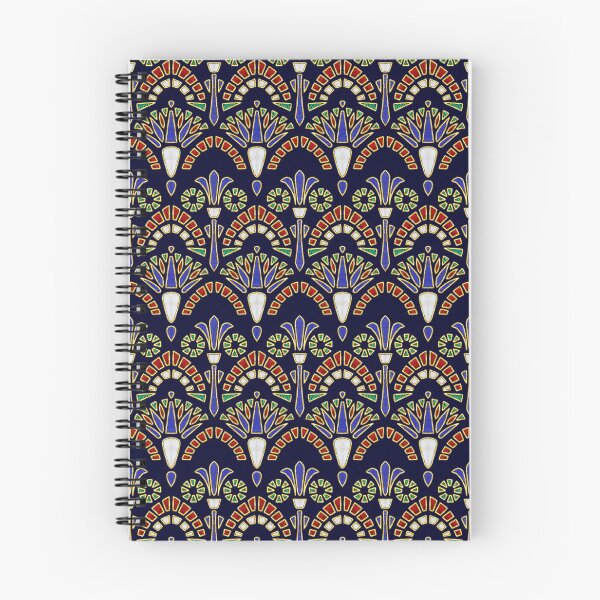 Item preview, Lapis Lazuli, Pearl, Coral and Malachite Gold Inlay Digital Print (Blue) designed and sold by Swasti Garg.